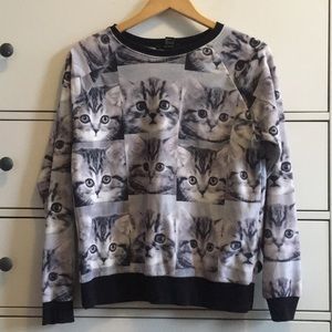 Graphic Cat Sweater